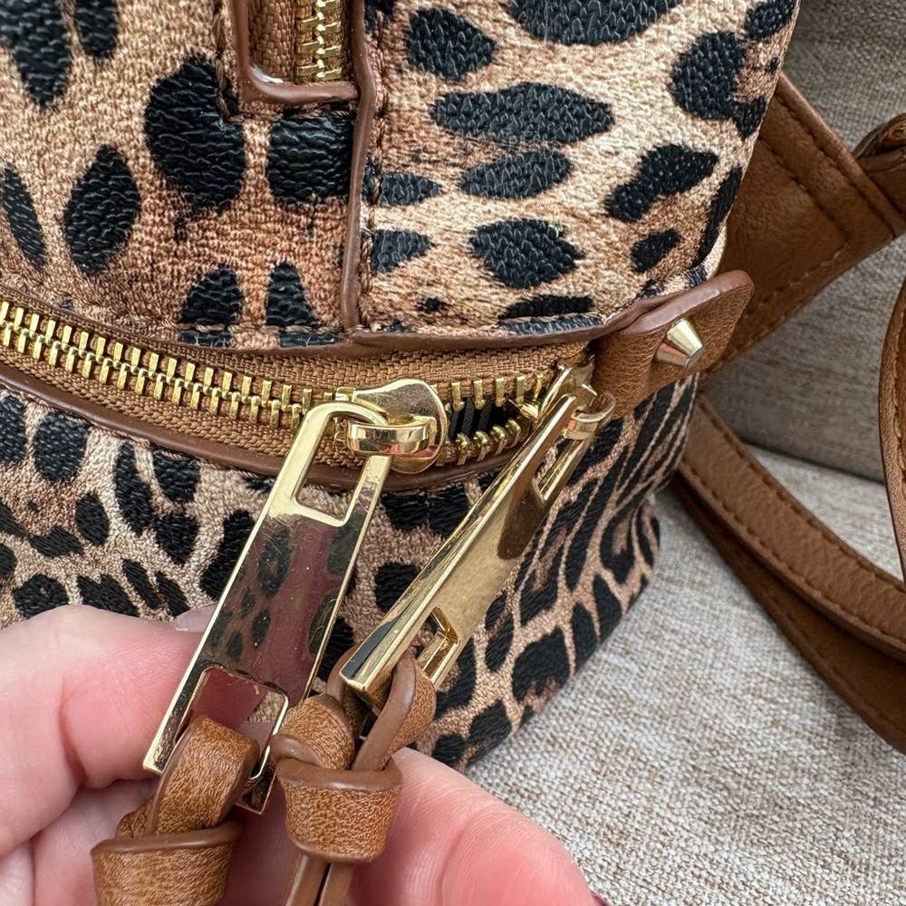 Leopard Print Mini Backpack - Picture 11 of 13